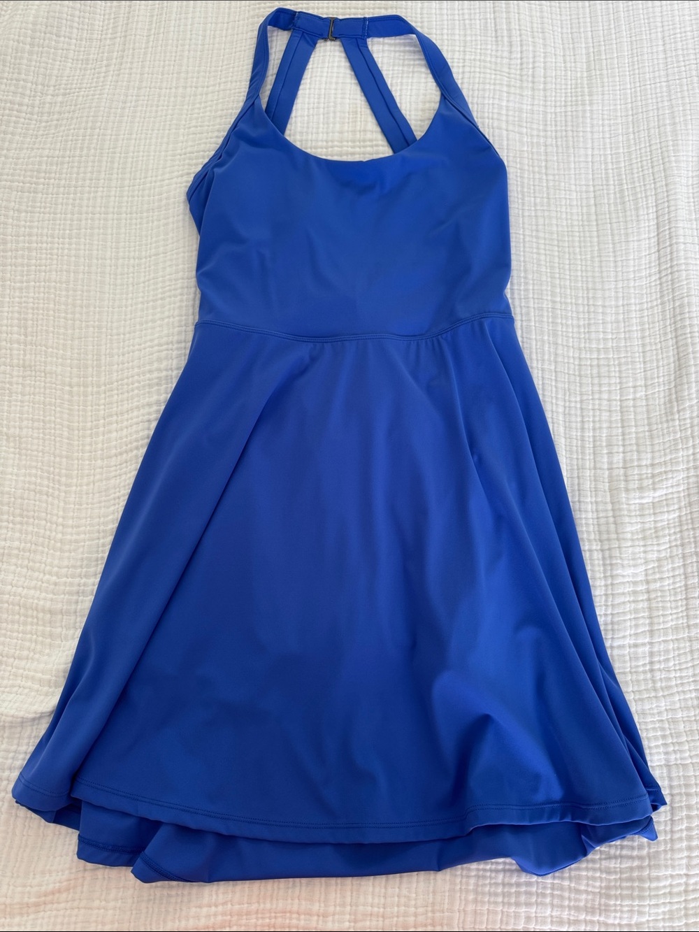 Amazon Royal Blue Halter Mini Dress